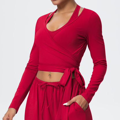 SOLBANA Studio Tie-Detail Long Sleeve - alternate product view
