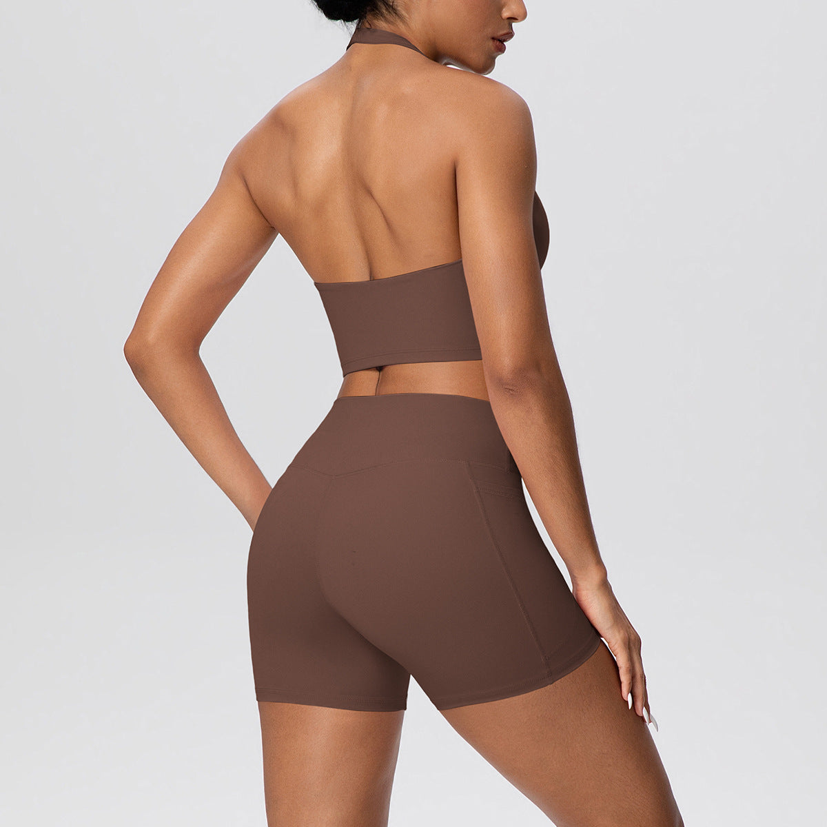 SOLBANA Studio Halter 2-Piece Pocket Short Set - alternate product view