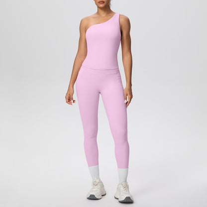SOLBANA Studio One-Shoulder Legging Set