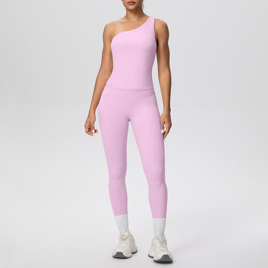 SOLBANA Studio One-Shoulder Legging Set