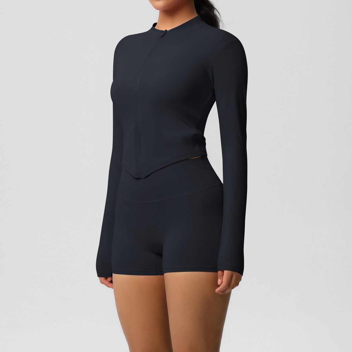 SOLBANA Studio Sculpt Zip 2-Piece Short Set - alternate product view