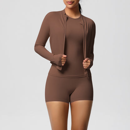 SOLBANA Coast Full-Zip 3-Piece Set in chestnut