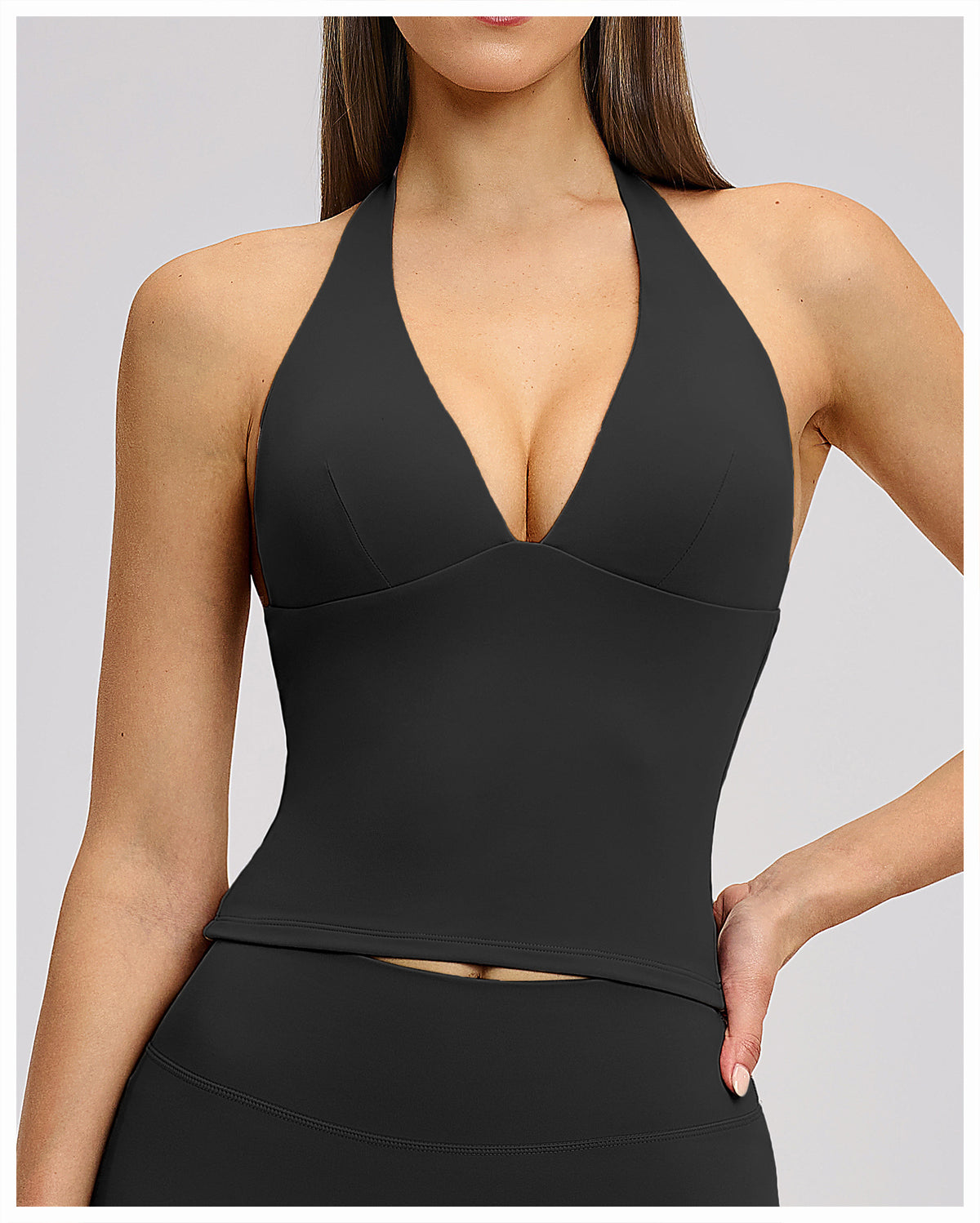 SOLBANA Studio Sculpt V-Neck Tank - alternate product view