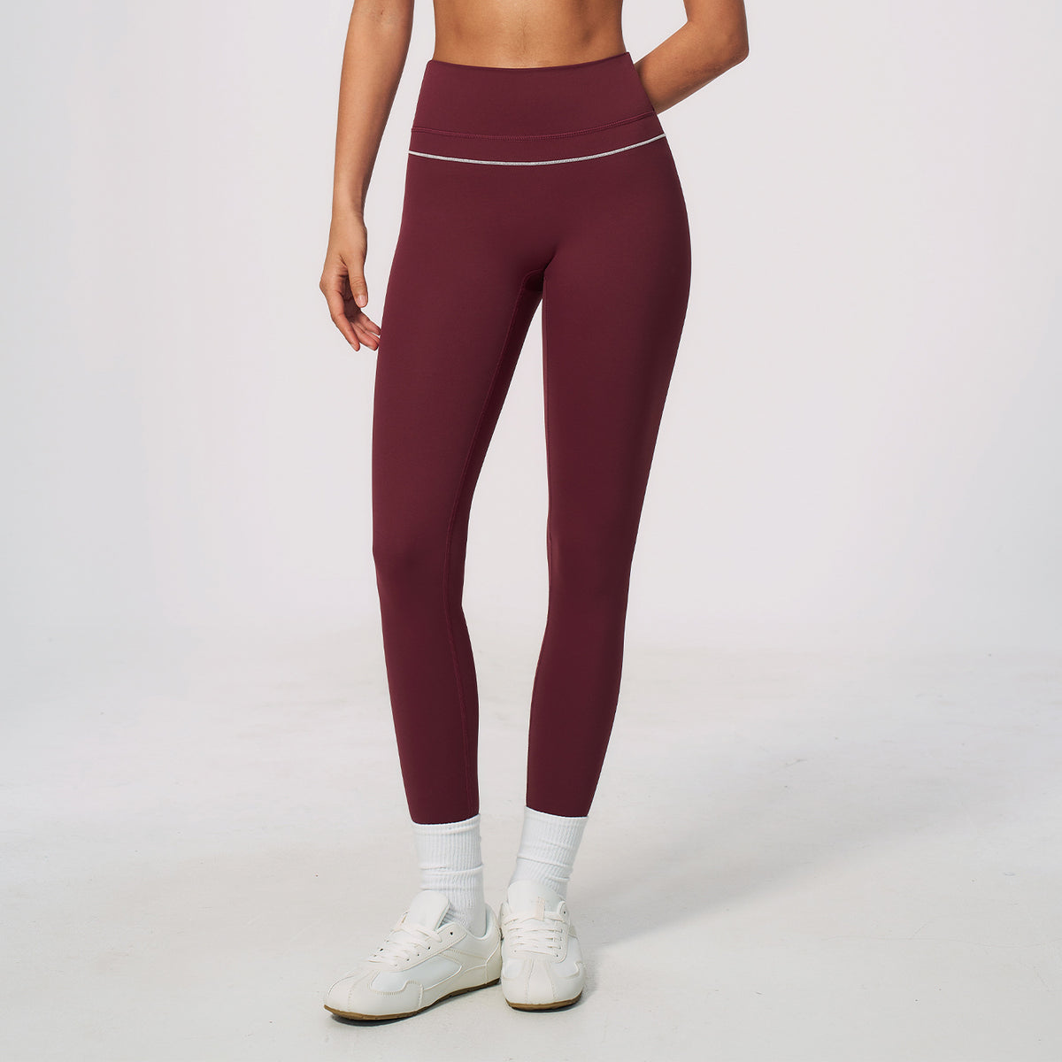 SOLBANA Riviera Colourblock Legging in Red
