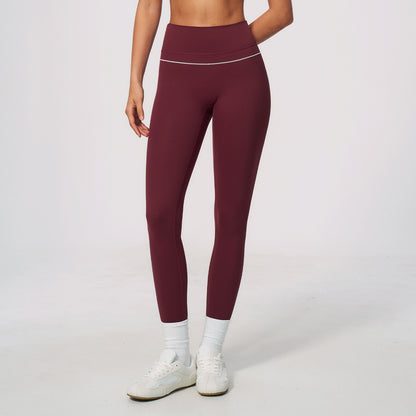 SOLBANA Riviera Colourblock Legging in Red