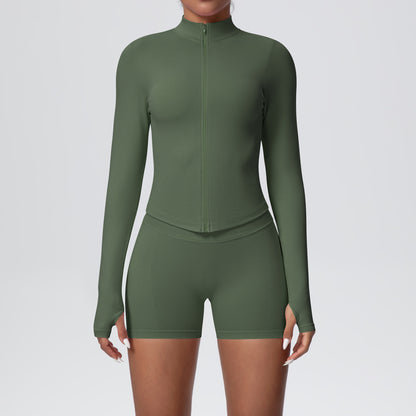 SOLBANA Studio Zip Jacket 2-Piece Short Set - alternate product view