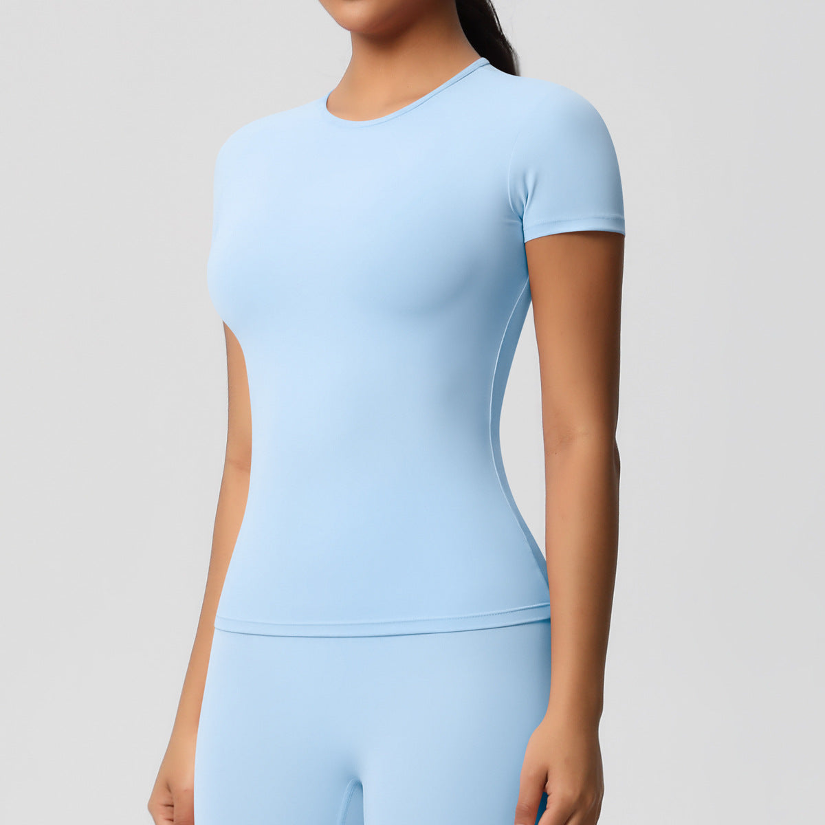 SOLBANA Form Core Tee in Powder Blue