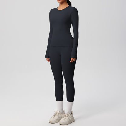 SOLBANA Studio Long-Sleeve Pocket Legging Set - alternate product view
