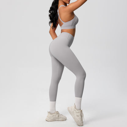 SOLBANA Studio Tie-Back 2-Piece Legging Set - alternate product view