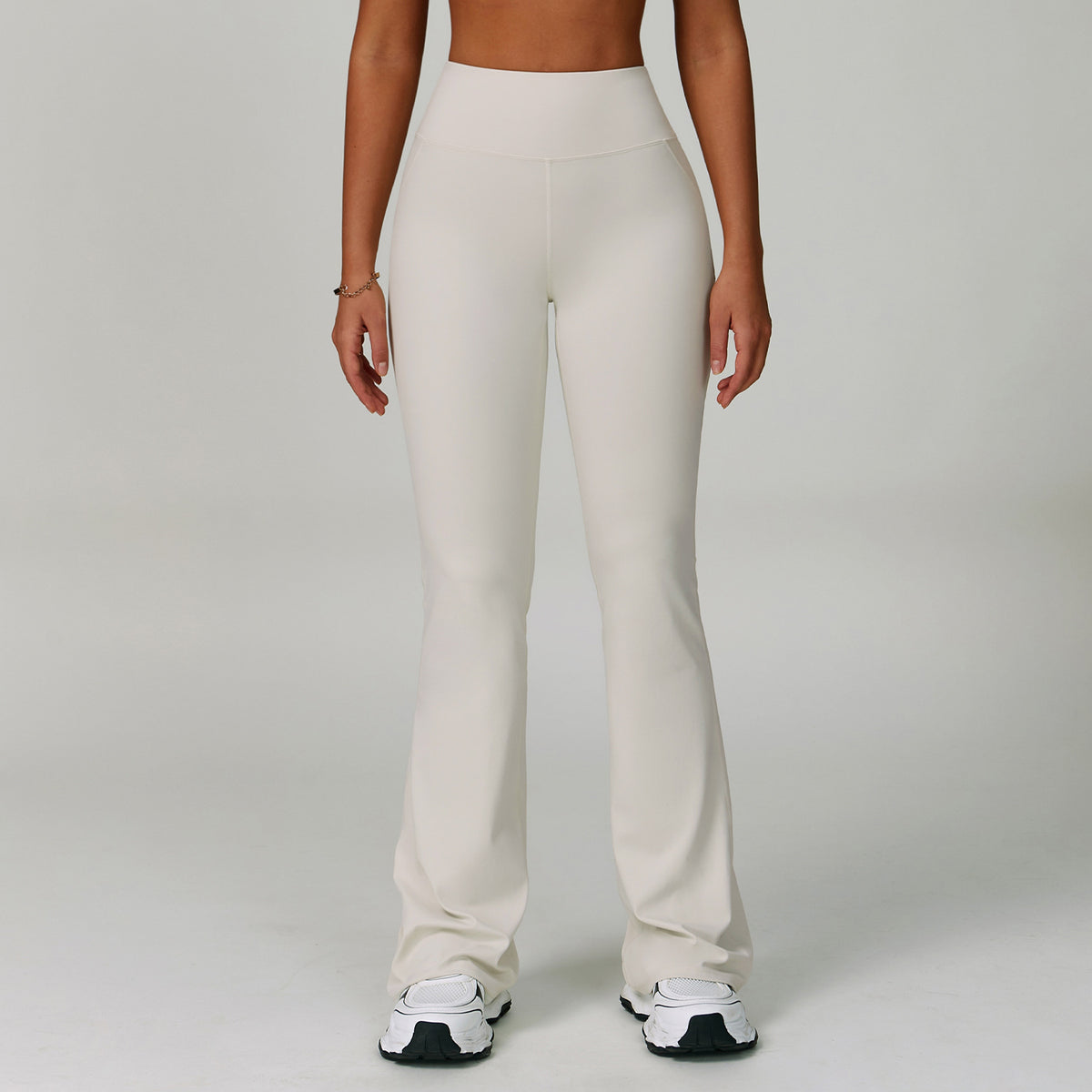 SOLBANA Form Sculpt Wide-Leg Flare in Ivory