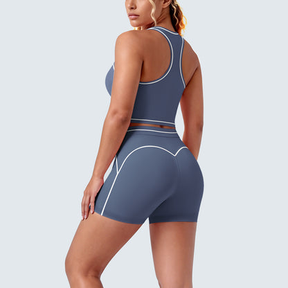 SOLBANA Contour Double-Strap 2-Piece Short Set - alternate product view