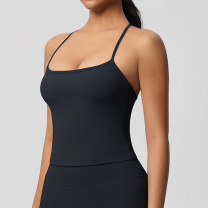 SOLBANA Studio Tie-Back Crop Tank - alternate product view