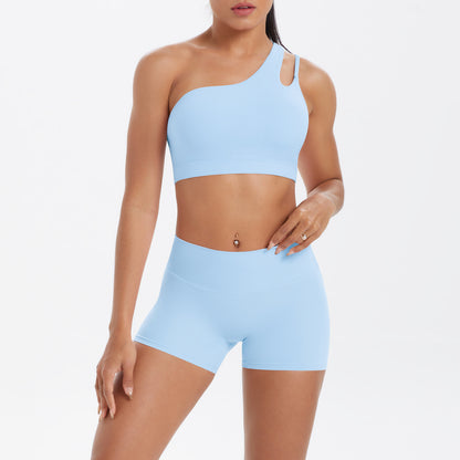 SOLBANA Studio One-Shoulder Short Set