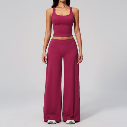 SOLBANA Studio Low-Rise Legging in Red