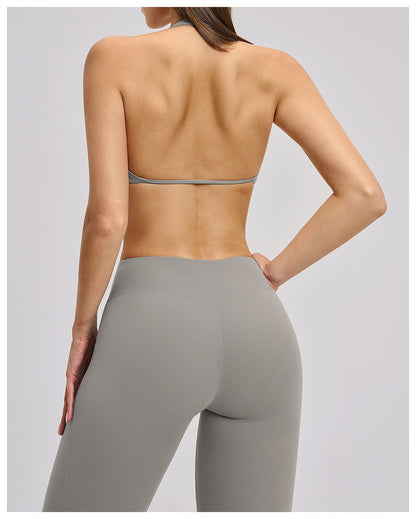 SOLBANA Form Open-Back Halter Bra