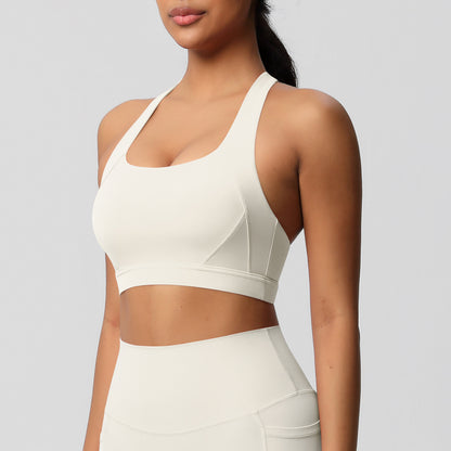 SOLBANA Studio Cutout Bra in Ivory