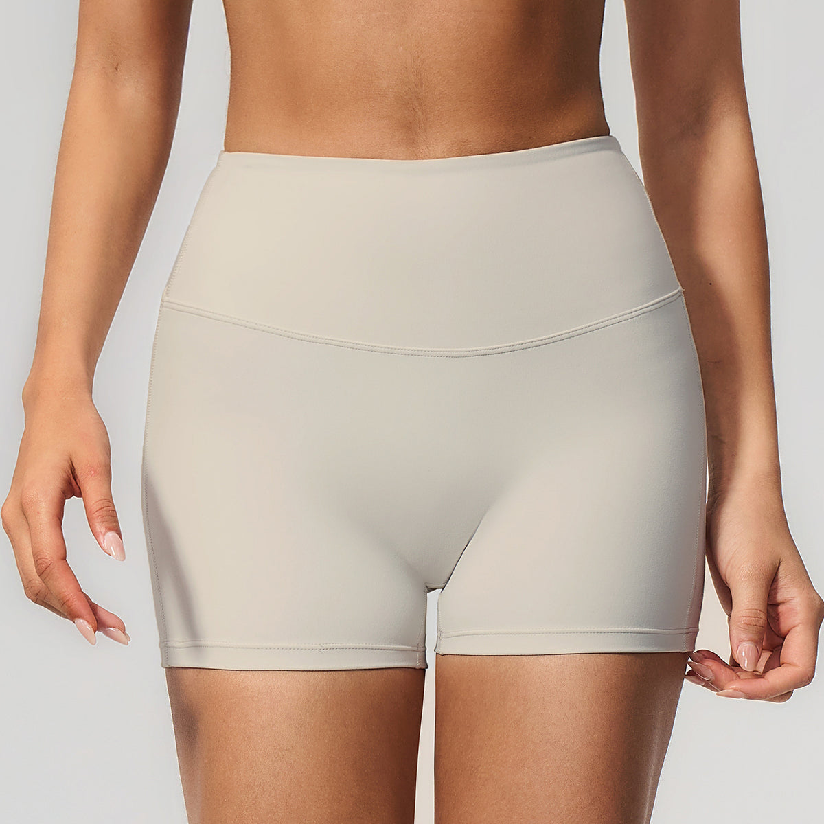 SOLBANA Form Sculpt Studio Short in Pearl Gray