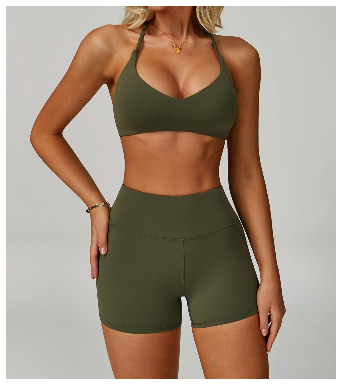 SOLBANA Studio Lace-Up Bra