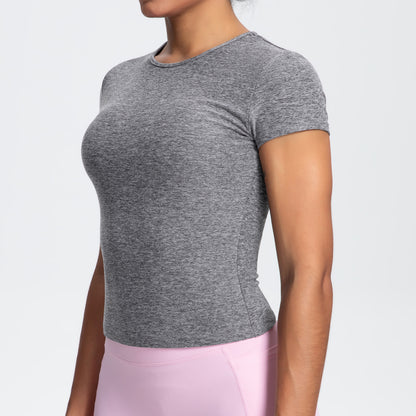 SOLBANA Coast Fitted Tee in Heather Grey