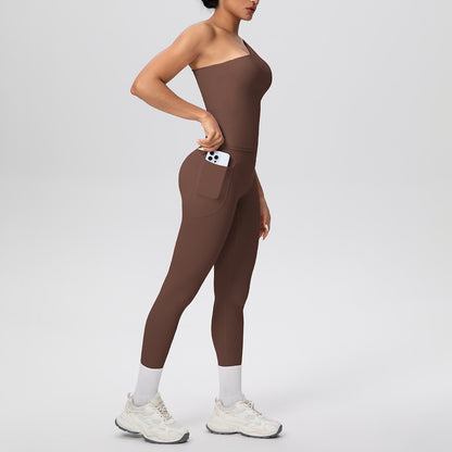 SOLBANA Studio One-Shoulder Legging Set - alternate product view