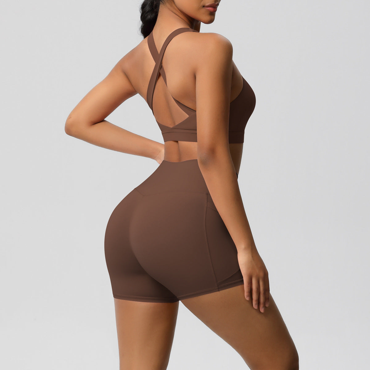 SOLBANA Studio Halter Pocket 2-Piece Short Set - alternate product view