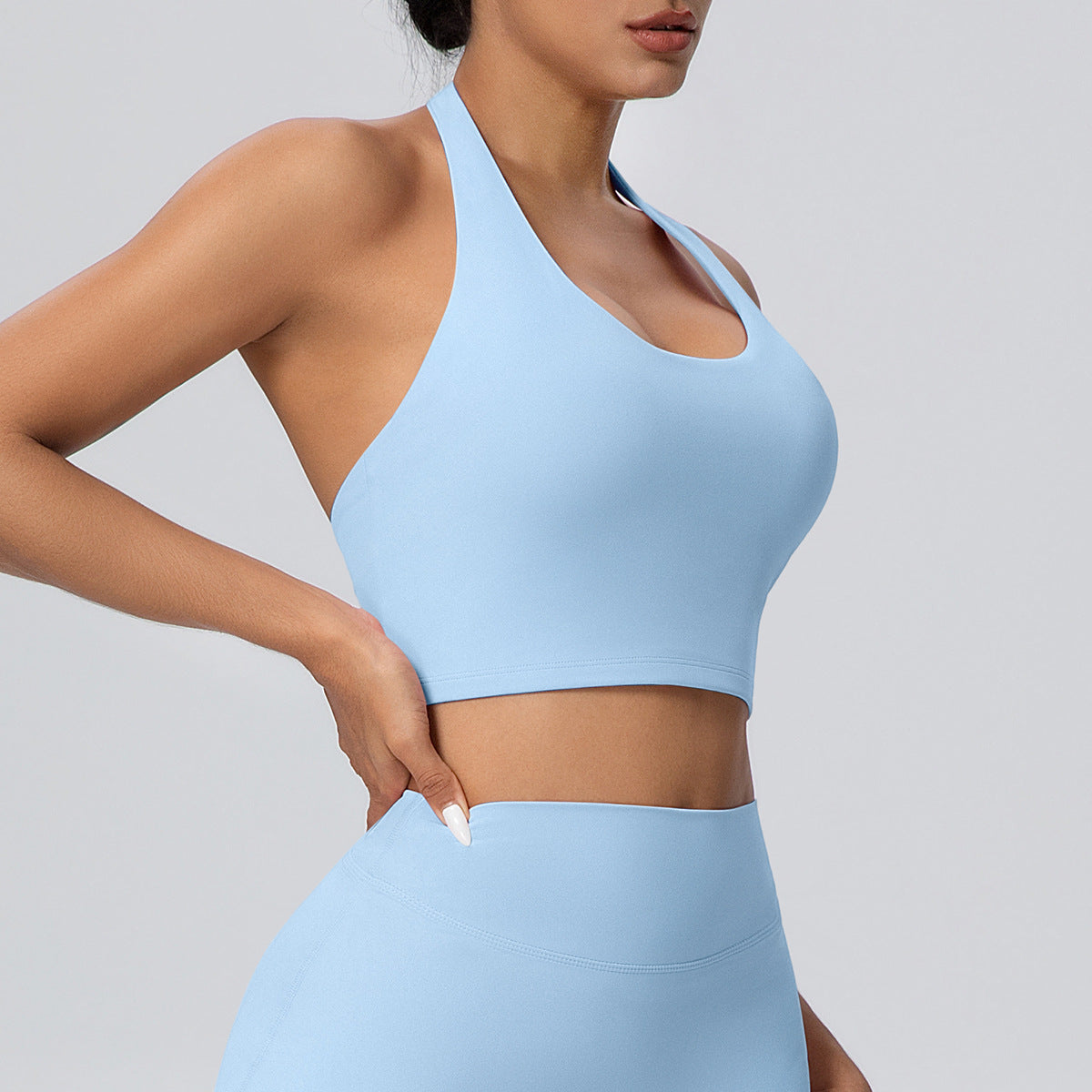 SOLBANA Studio Open-Back Halter Bra - alternate product view