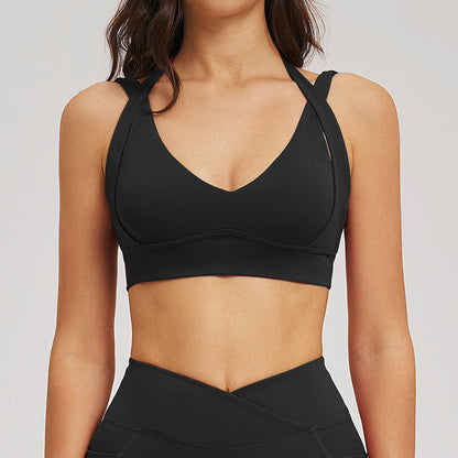 SOLBANA Studio Backless Bra in Black