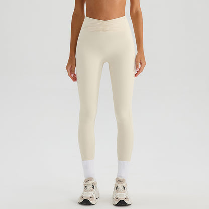 SOLBANA Form Ruched Legging in Apricot