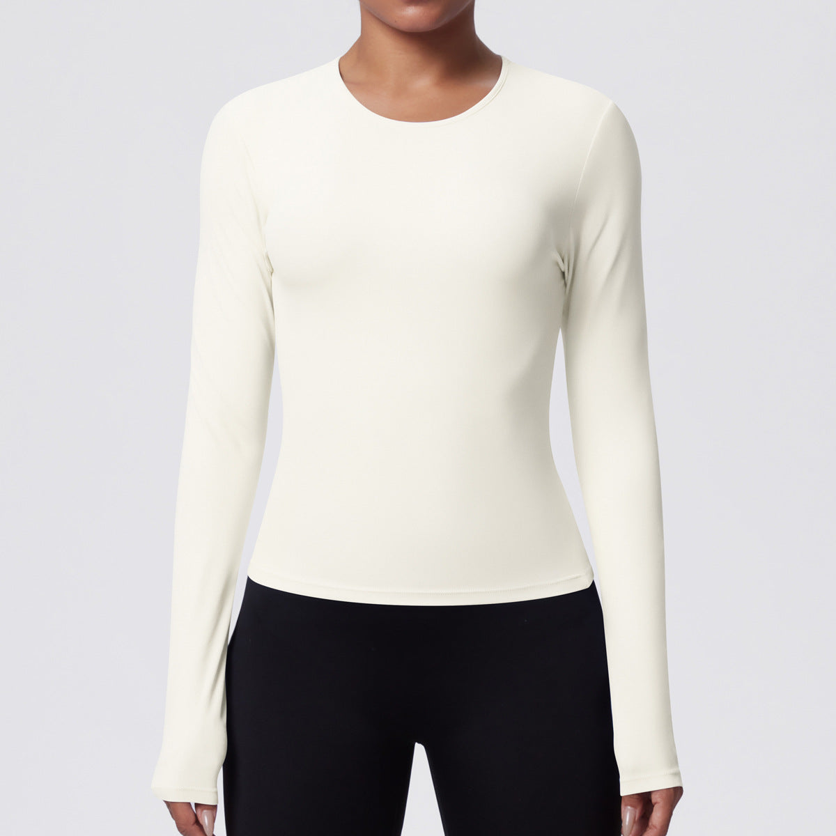SOLBANA Form Sculpt Long Sleeve in Ivory