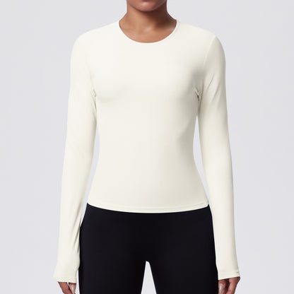 SOLBANA Form Sculpt Long Sleeve in Ivory
