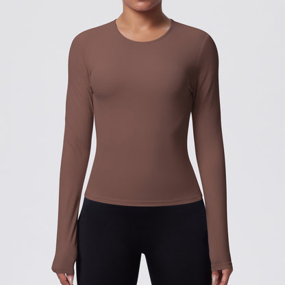 SOLBANA Form Sculpt Long Sleeve in Espresso