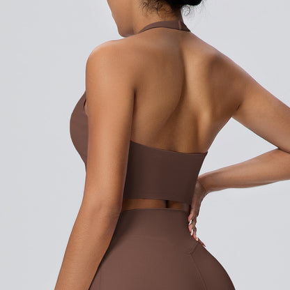SOLBANA Studio Open-Back Halter Bra - alternate product view