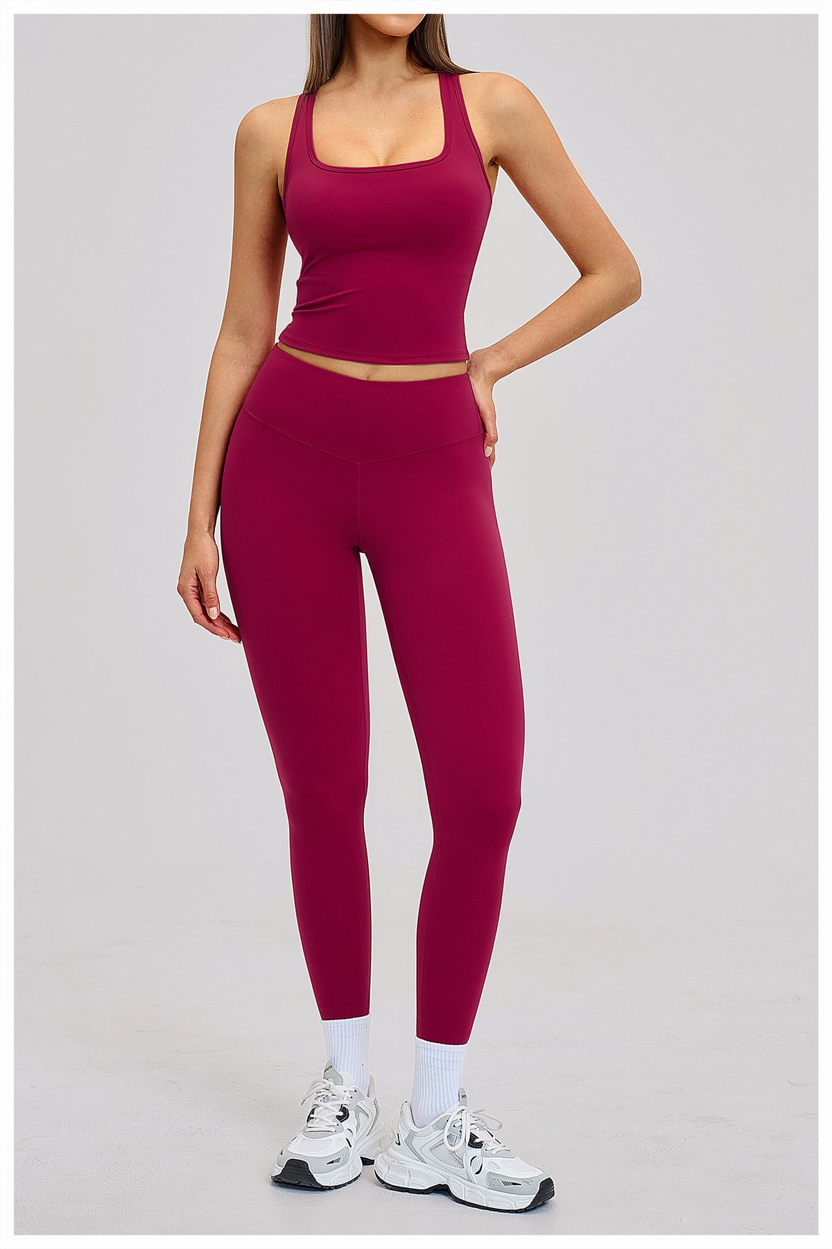 SOLBANA Studio Sculpt Crossback 2-Piece Legging Set - alternate product view