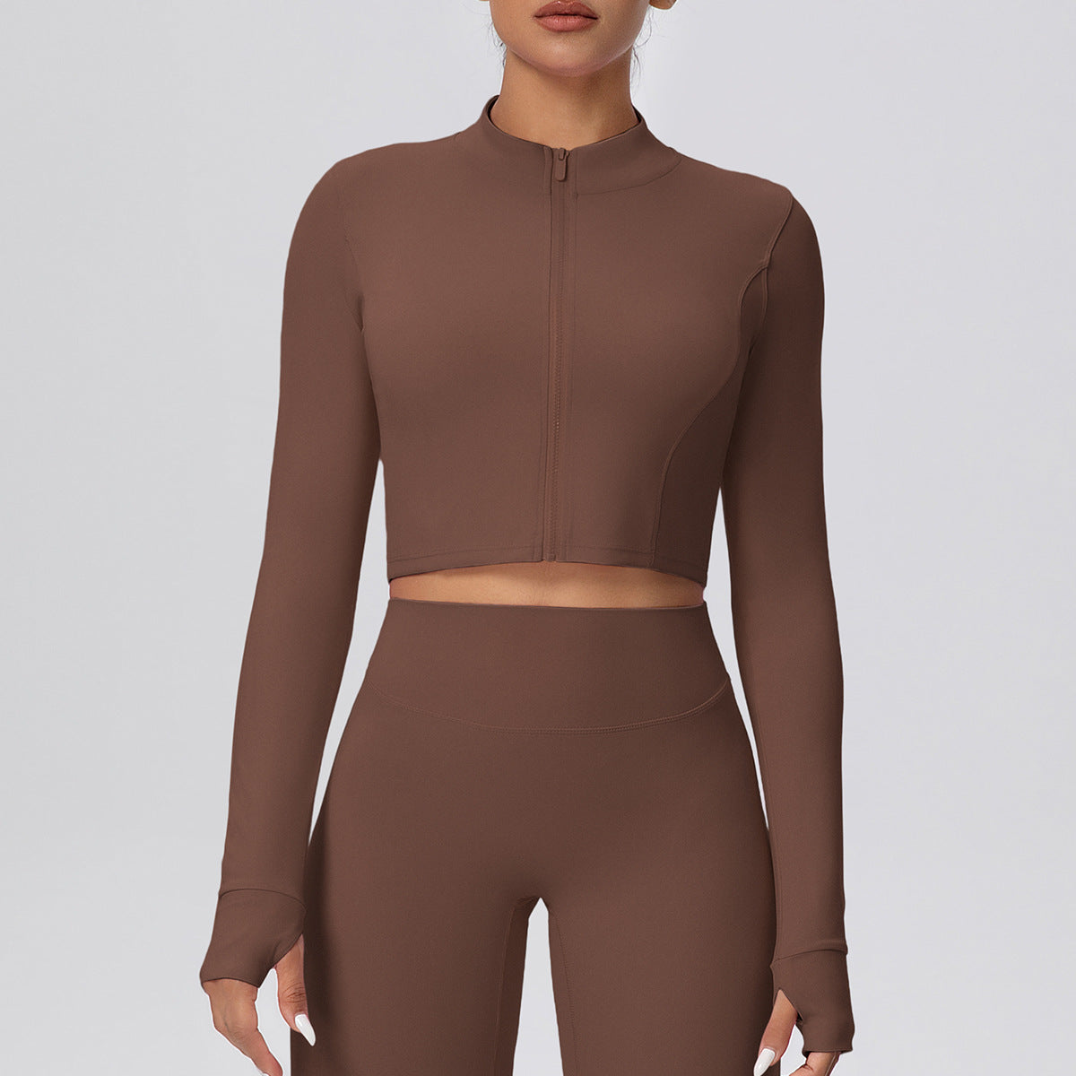 SOLBANA Form Cropped Zip Jacket
