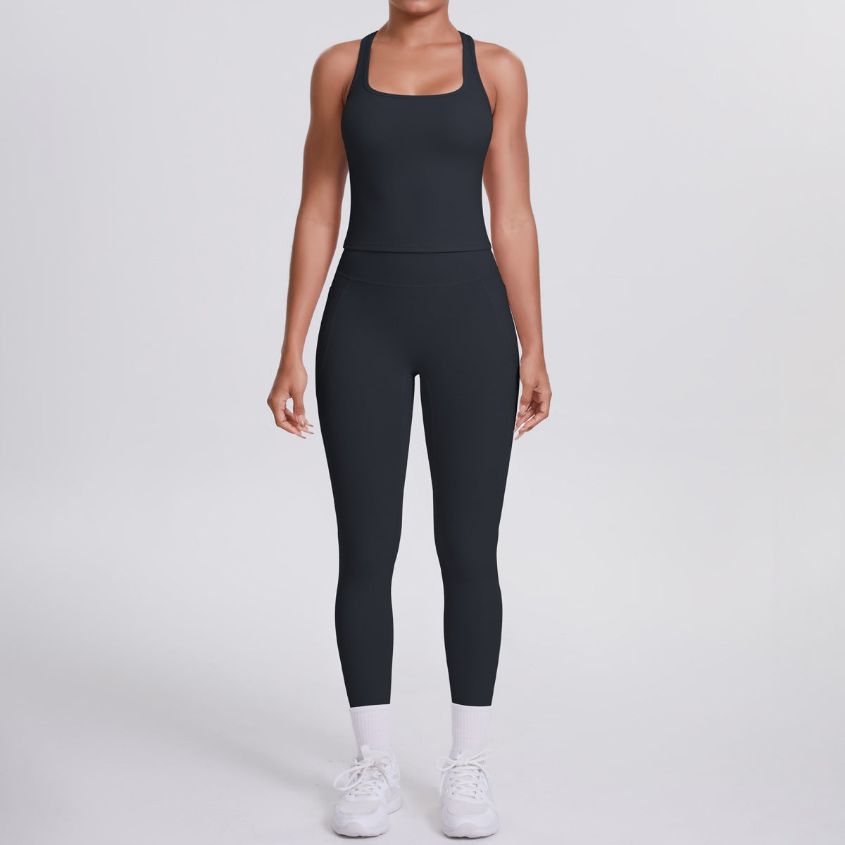 SOLBANA Form Pocket Tank 2-Piece Legging Set - alternate product view