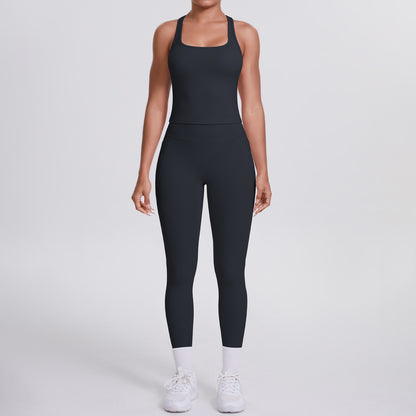 SOLBANA Form Pocket Tank 2-Piece Legging Set - alternate product view