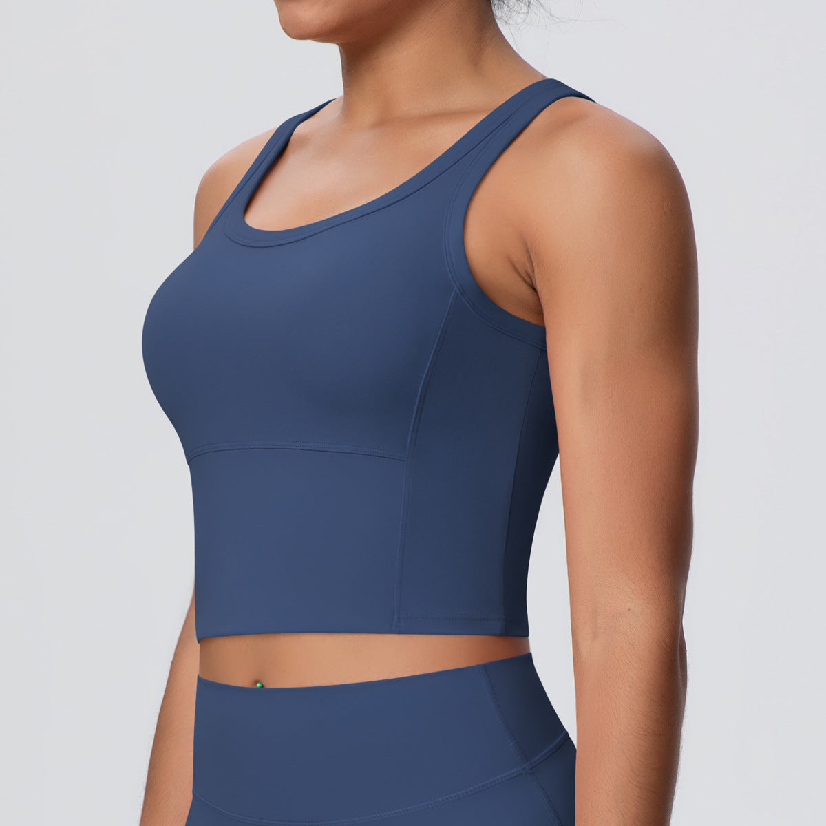 SOLBANA Studio Padded Tank in Blue