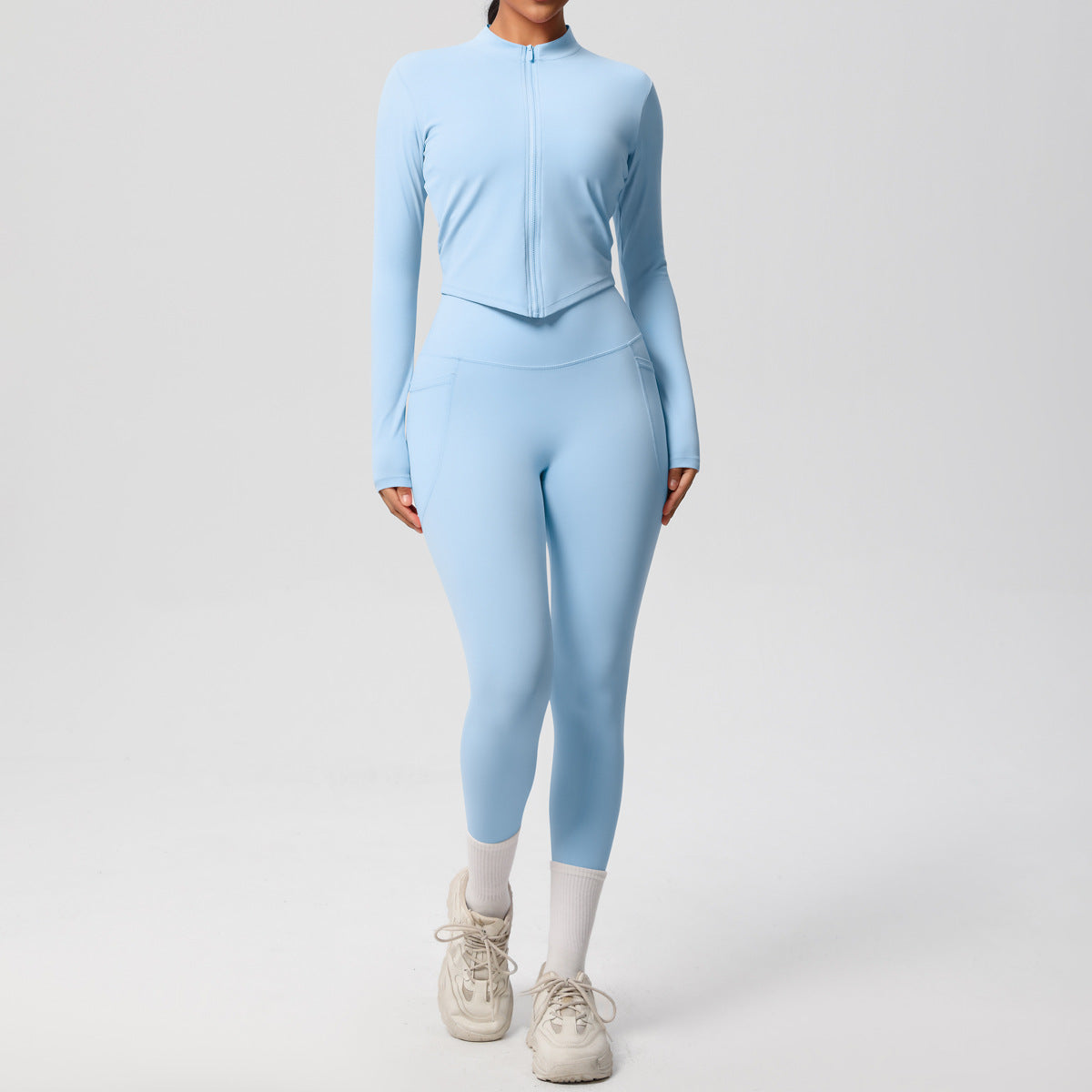SOLBANA Form Zip Jacket 2-Piece Pant Set