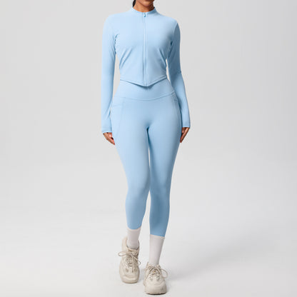 SOLBANA Form Zip Jacket 2-Piece Pant Set