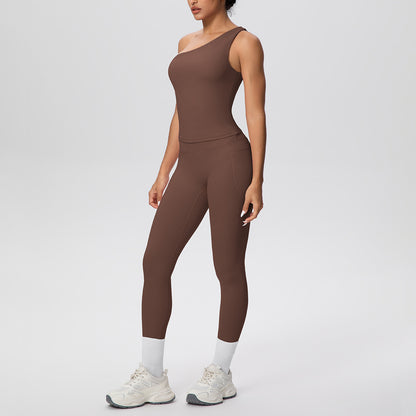 SOLBANA Studio One-Shoulder Legging Set - alternate product view