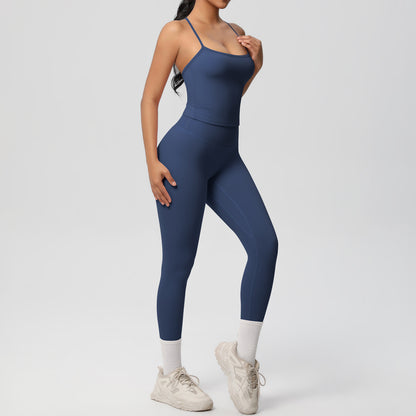 SOLBANA Studio Tie-Strap 2-Piece Legging Set - alternate product view