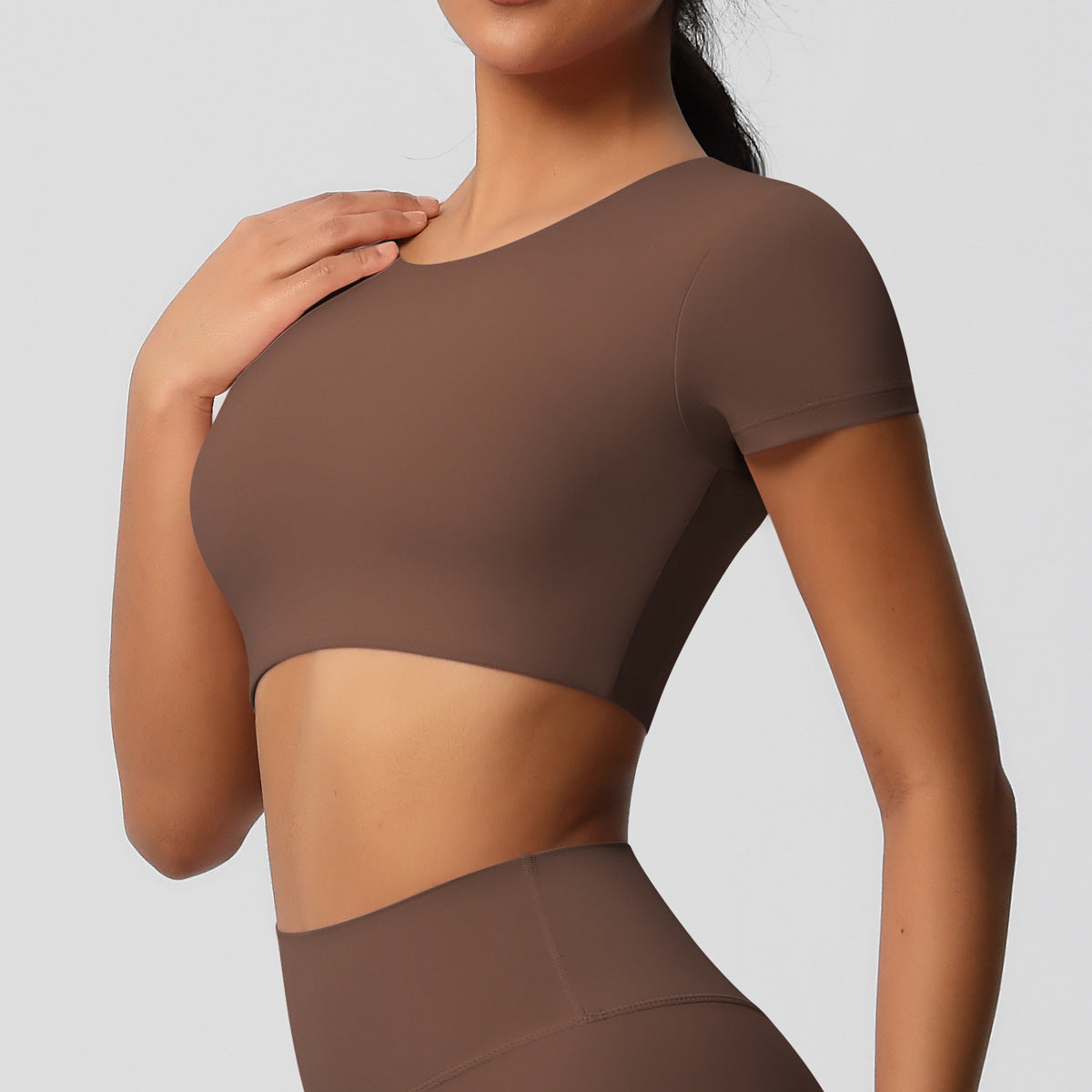 SOLBANA Studio Padded Crop Tee - alternate product view