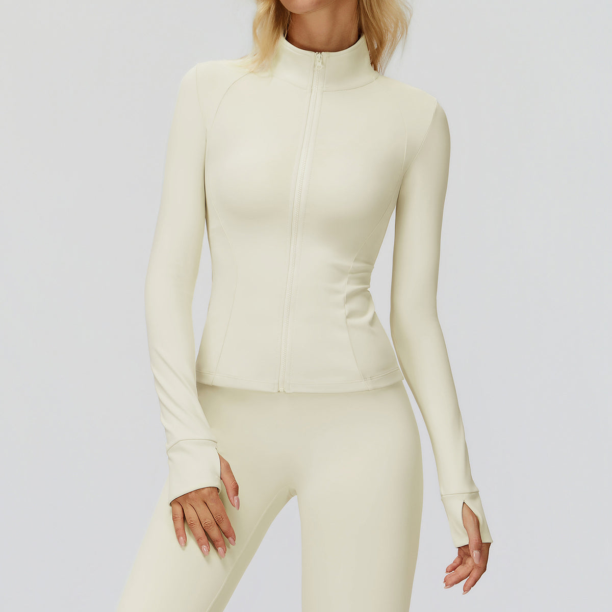 SOLBANA Form Thermal Jacket in Cream