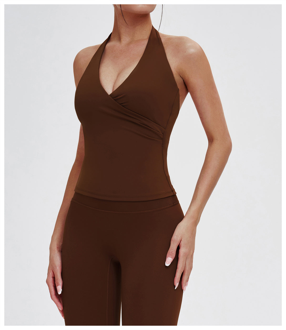 SOLBANA Studio V-Neck Halter Tank - alternate product view