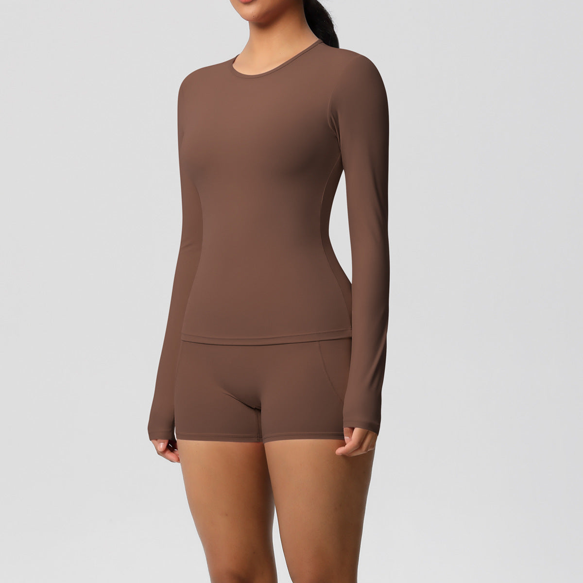 SOLBANA Studio Long-Sleeve 2-Piece Short Set - alternate product view