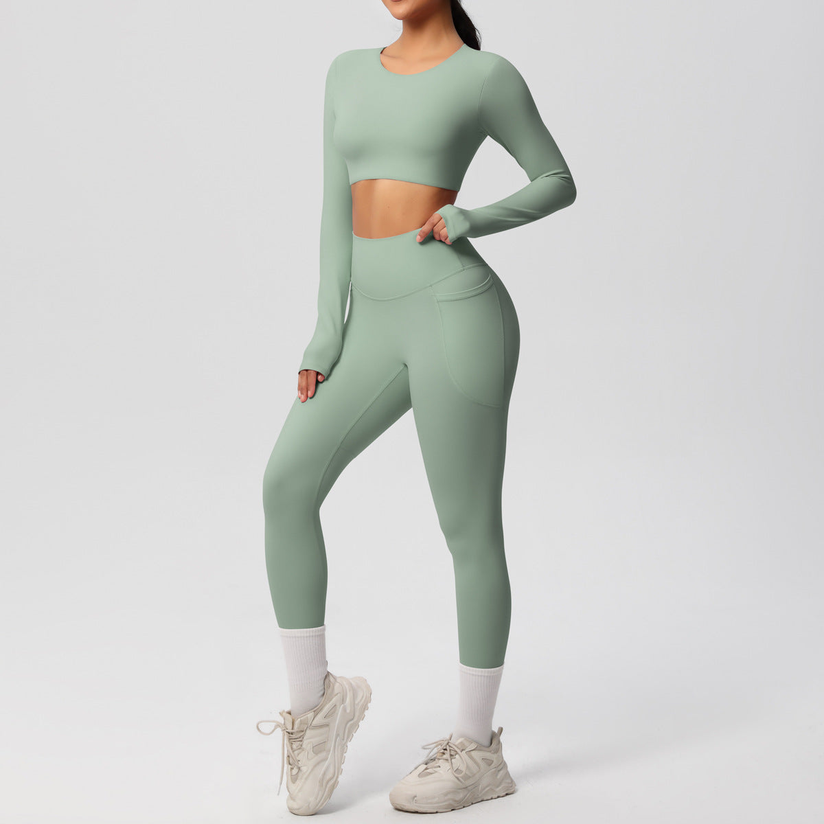 SOLBANA Studio Brushed 2-Piece Legging Set - alternate product view