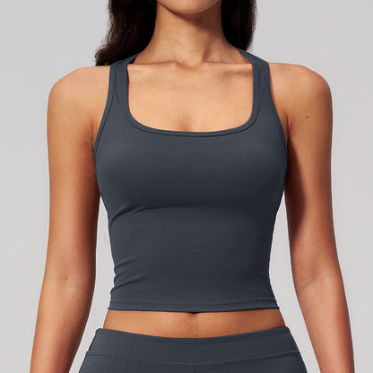 SOLBANA Studio Sculpt Tank in Mist Gray