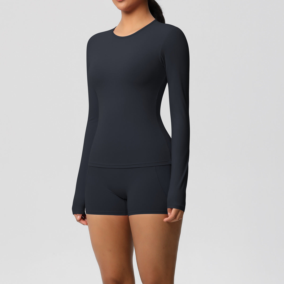 SOLBANA Studio Long-Sleeve 2-Piece Short Set - alternate product view