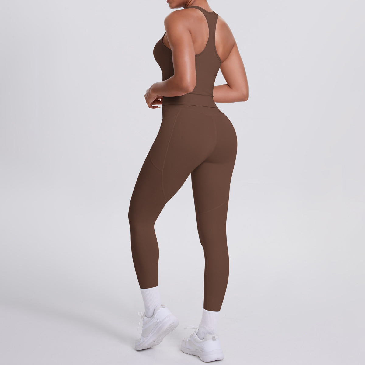 SOLBANA Form Pocket Tank 2-Piece Legging Set - alternate product view