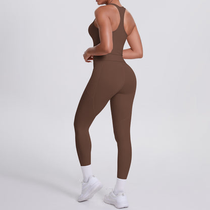 SOLBANA Form Pocket Tank 2-Piece Legging Set - alternate product view